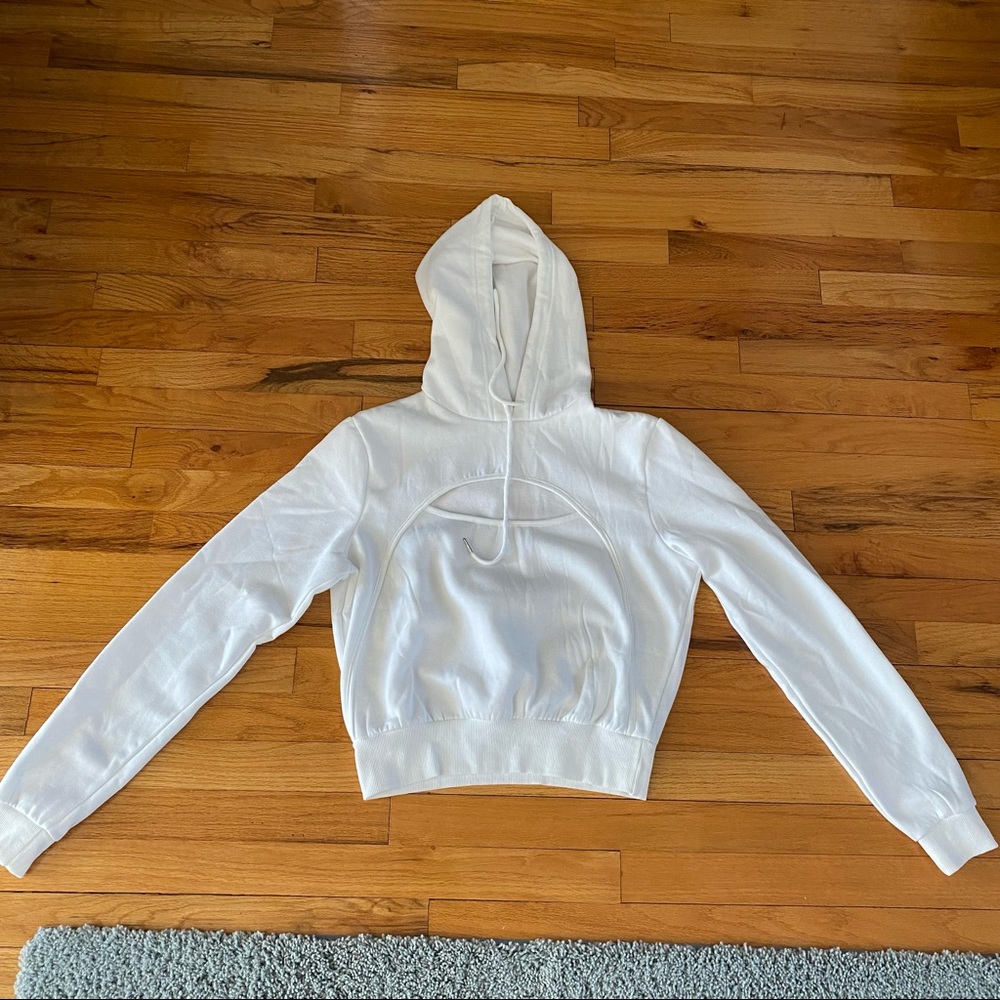 White hoodie